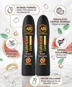 Alternative view of AuroraBoreale Karpuz Aromalı Premium Kayganlaştırıcı Jel Lubricant Gel 250 ML 2 li Set