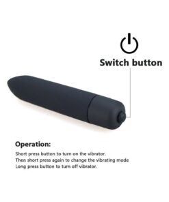 Byzon Mini Kurşun Vibratör | 10 Titreşim Modu | AAA Pilli | Suya Dayanıklı | Silikon