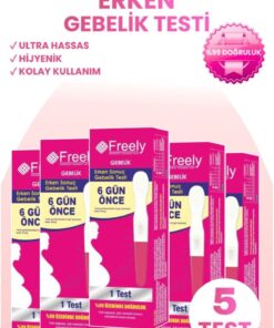 Freely Erken Gebelik Testi Kesin Sonuç X 5 Adet