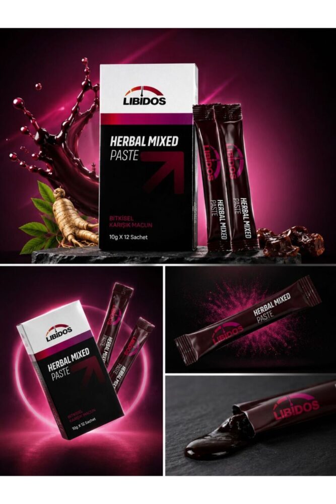 LİBİDOS Themra Tribulus Terrestris, Kore Ginseng, Maca Extract, Panax, Ekstraktlı Bitkisel Kuvvet, Macunu, 12 adet
