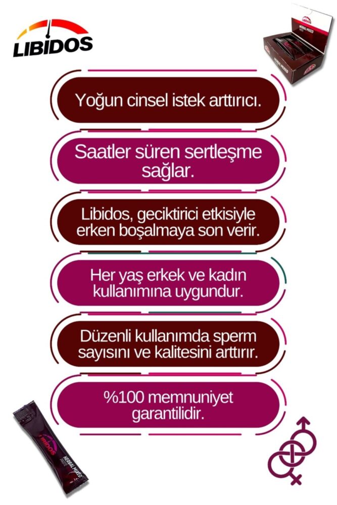 LİBİDOS Themra Tribulus Terrestris, Kore Ginseng, Maca Extract, Panax, Ekstraktlı Bitkisel Kuvvet, Macunu, 12 adet - Görsel 3