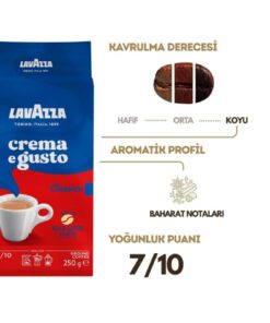 LavAzza Crema E Gusto Classico Filtre Kahve 250 Gr - Görsel 3