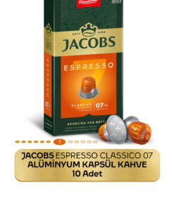 Jacobs Espresso 7 Classico Kapsül Kahve Nespresso Uyumlu 10 Kapsül