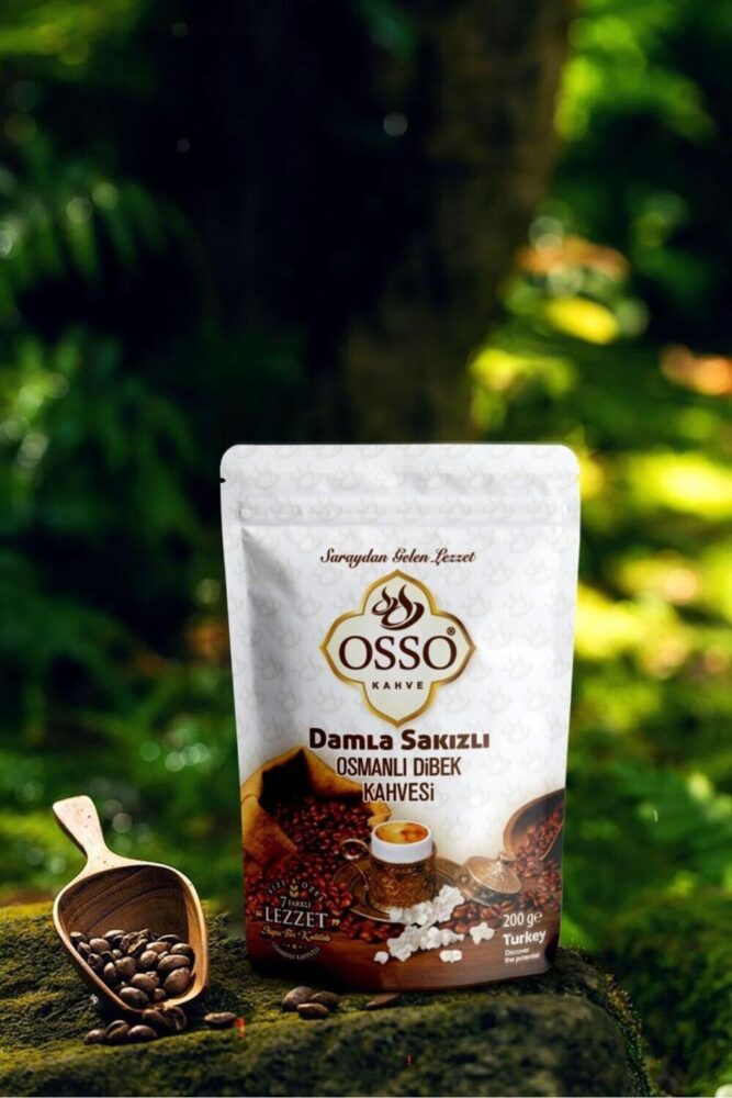 Osso 6'li Damla Sakızlı Osmanlı Dibek Kahvesi(6X200=1200gr) - Görsel 3