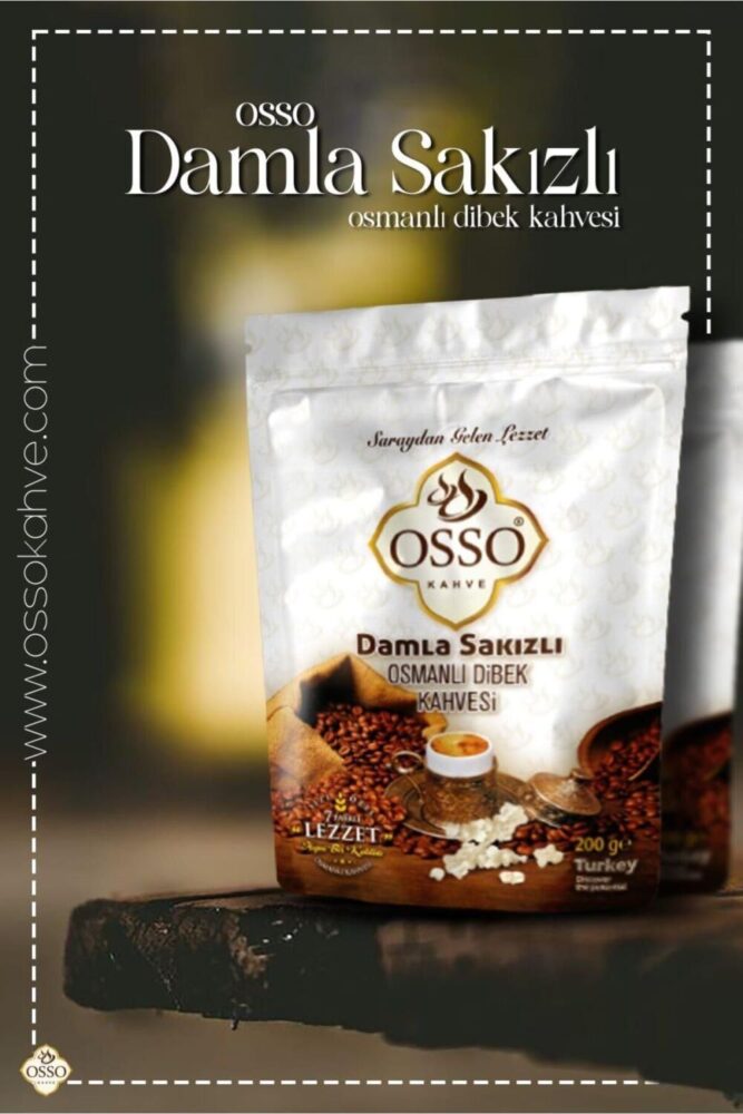 Osso 6'li Damla Sakızlı Osmanlı Dibek Kahvesi(6X200=1200gr) - Görsel 2