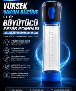 Lolita Shop Otomatik Vakum Pompası Pilli Kademeli 3 Güçlü Çekim Emiş Gücü Kalınlaştırıcı Uzatıcı Penis Pompası