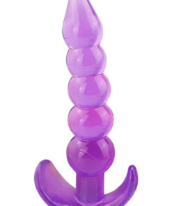 vibra Anal Genişletici Boğumlu Yumuşak Esnek Jel Dokuda Plug