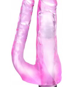 Lolita Shop Double Çift Başlıklı Esnek Jel Dokuda Anal Ve Vajina Ayarlanabilir Titreşimli Penis Çatal Vibratör