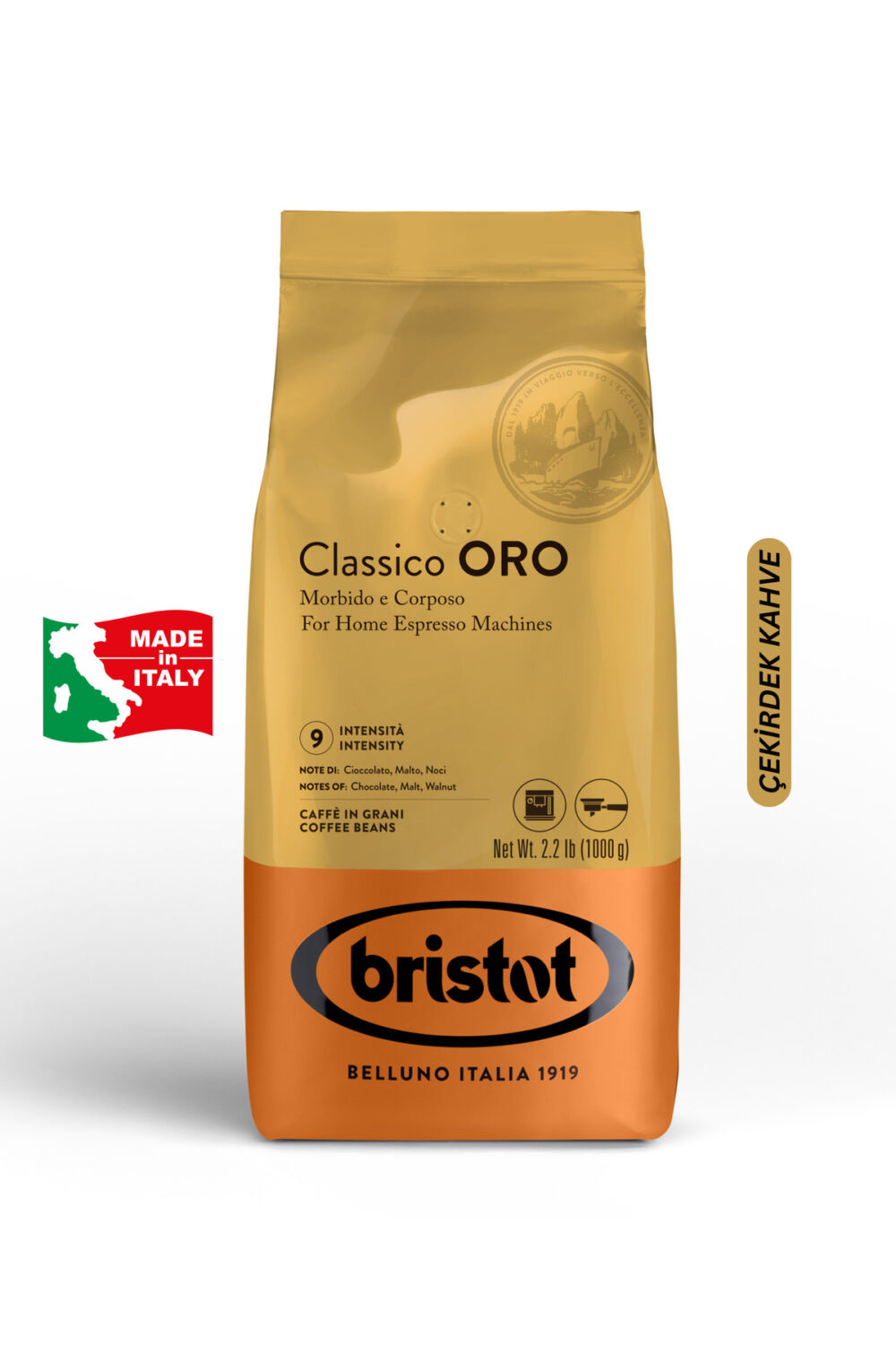 Bristot Classico Oro 1 Kg Çekirdek Kahve
