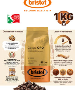 Bristot Classico Oro 1 Kg Çekirdek Kahve - Görsel 2