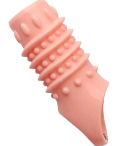 Alternative view of IKOKY Tırtıklı G Noktası Uyarıcı Penis Kılıfı - Halka Kılıf - Ten Rengi - Spiral Tırtıklı Model