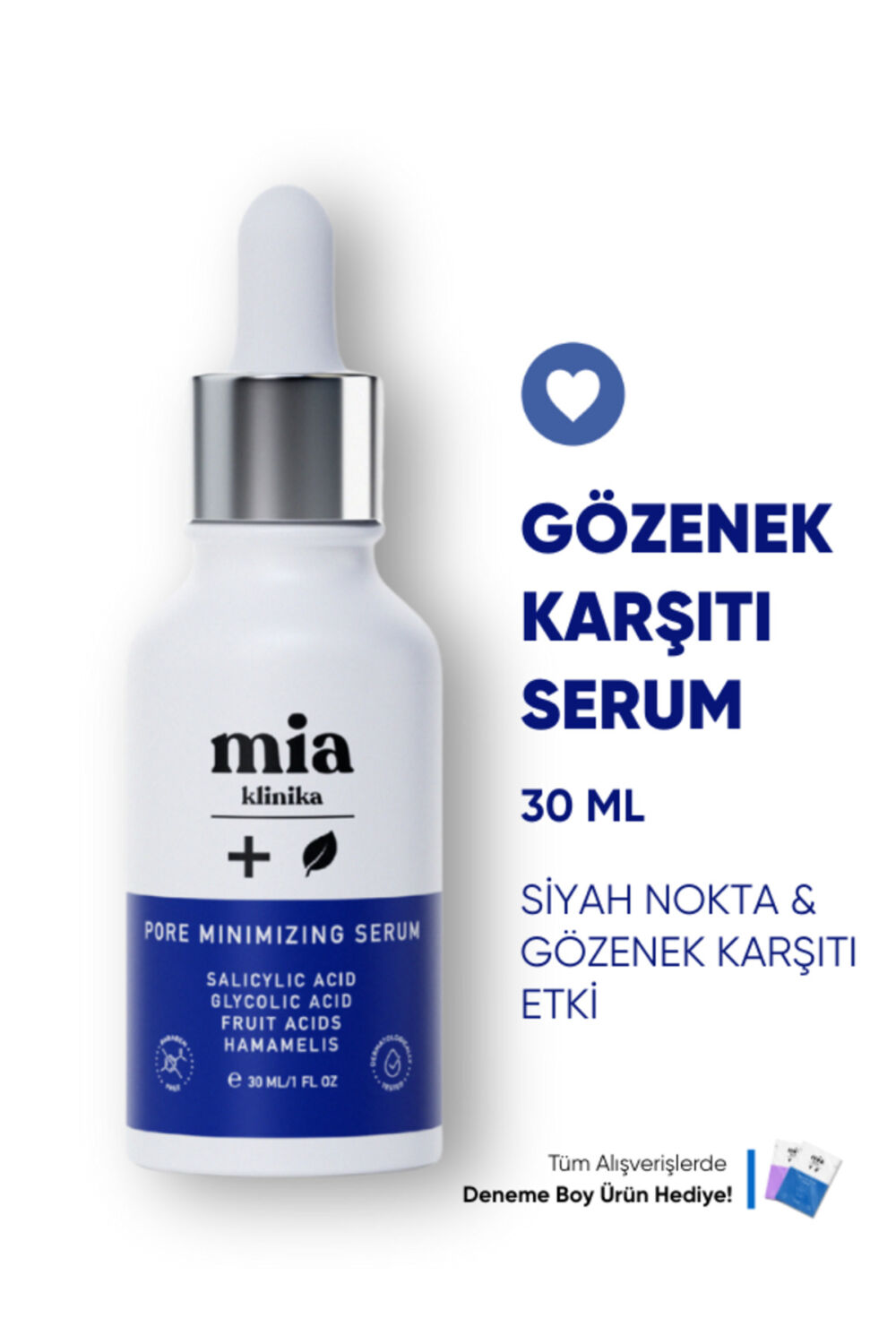 mia klinika Gözenek Siyah Nokta Gidermeye Yardımcı Serum 30 ml