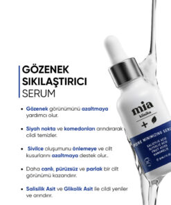 mia klinika Gözenek Siyah Nokta Gidermeye Yardımcı Serum 30 ml - Görsel 3