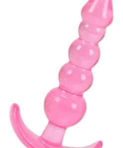 vibra Anal Genişletici Boğumlu Yumuşak Esnek Jel Dokuda Plug - Pempe Tıkaç