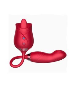 Alternative view of SHEQU Gül Şekilli Dilatörlü ve Oynar Başlı Güçlü Vibratör
