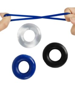 LOVETOY Penis Halka Seti – 3’lü Esnek Ve Dayanıklı Silikon Ring Set | Sertleşme Destekli