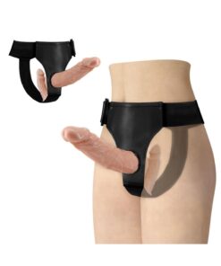 Alternative view of LilituShop Belden Bağlamalı Çift Taraflı Içi Dolu Strapon Penis