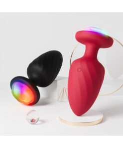 Byzon Premium Uzaktan Kumandalı Titreşimli Anal Plug | RGB LED Işıklı | 12 Titreşim Modu | USB Şarjlı | Sessiz | Suya Dayanıklı