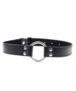 Alternative view of Genel Markalar Bdsm O Ring Gag / Fetiş Ağız Tıkacı Deri Kemerli 4,5 Cm Siyah