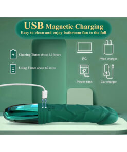 Alternative view of Byzon Premium LED Ekranlı Şarjlı Vibratör | 12 Titreşim Modu | Manyetik USB Şarj | Sessiz Güçlü Motor | Yumuşak Silikon