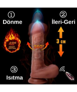 Alternative view of Censan Ultra Realistik Isıtma İleri Geri ve Dönme Fonksiyonlu Gerçekçi Vibratör