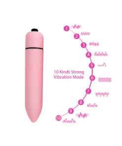 HelloBeautiful Pilli 10 Ayrı Kademede Titreşimli Klitoris Uyarıcılı Kolay Taşınabilen Orgazm Vibratör Renk Pembe
