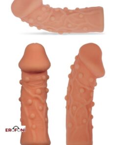 Erofoni Ultra Soft Yumuşak Dokulu Erofoni Uyarıcı Başlı 15 Cm Lüks Realistik Penis Kılıfı