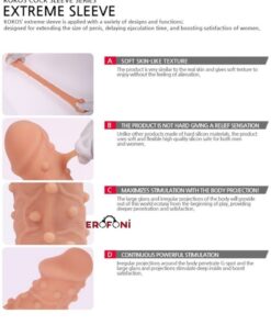 Erofoni Ultra Soft Yumuşak Dokulu Erofoni Uyarıcı Başlı 15 Cm Lüks Realistik Penis Kılıfı - Görsel 3