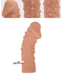 Alternative view of Erofoni Ultra Soft Yumuşak Dokulu Erofoni Uyarıcı Başlı 15 Cm Lüks Realistik Penis Kılıfı