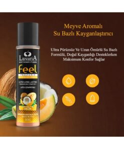 İntimateline Luxuria Feel Premıum Doğal Coconut&Melone Aromalı 60 ml Su Bazlı Kayganlaştırıcı Jel - Görsel 3