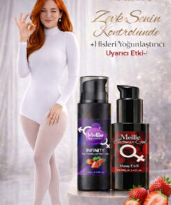 Mellie Professional Kadın Uya.rıcı ve Zevk Arttırıcı Jel ve Çilekli Su Bazlı Kayganlaştırıcı Jel 60 ml