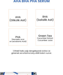 Qremfi Gözenek Sıkılaştırıcı | Siyah Nokta Karşıtı | AHA + BHA+PHA Serum 30 ml - Görsel 3
