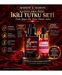 Bone Marrow 2 li set Kadın İ.stek A.rttırıcı premium jel dış genital u.yarıcı serum