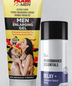 HUGE MEN İçin En İyi Set: Büyütücülü Krem ve Geciktiricili Sprey