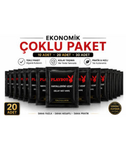 Playboy Erkeklere Özel Mendili - Kontrol ve Uzun Deneyim Gizli Gönderim (10 Adet)