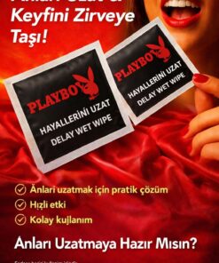Playboy Erkeklere Özel Mendili - Kontrol ve Uzun Deneyim Gizli Gönderim (10 Adet) - Görsel 3