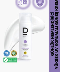 Dermoskin Face Protection Cream Spf 50+ | Nemlendirici Yüz Güneş Kremi | Suya Dayanıklı | 50 ml - Görsel 2