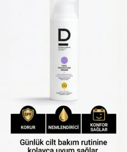 Dermoskin Face Protection Cream Spf 50+ | Nemlendirici Yüz Güneş Kremi | Suya Dayanıklı | 50 ml - Görsel 3