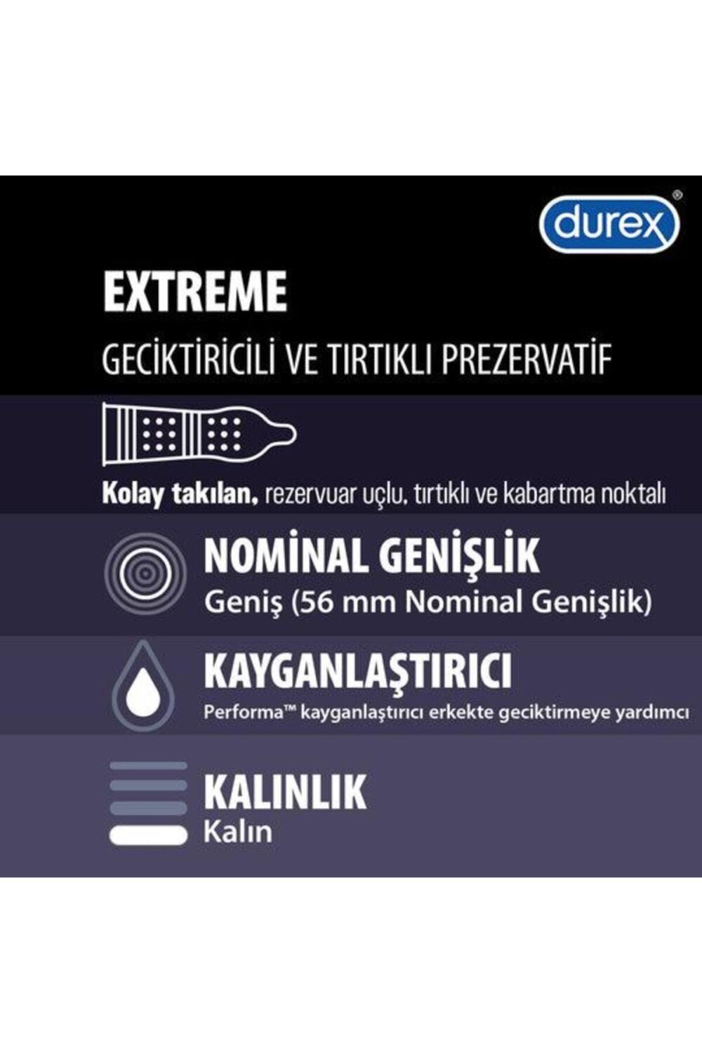 Durex Prezervatif Extreme 10'lu - Görsel 2