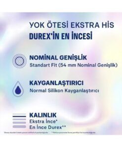 Durex Yok Ötesi Extra His + Ultra Kaygan Prezervatif 40'lı Ekonomik Paket - Görsel 3