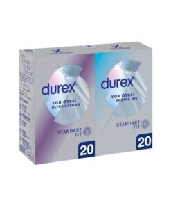 Durex Yok Ötesi Extra His + Ultra Kaygan Prezervatif 40'lı Ekonomik Paket