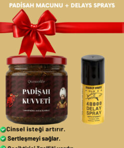 Viga Erkeklere Özel 2’li deadly 48000 Gecsiktircilili Spreys 45mL + 240 g Bitkisel Macun Hediye Paket