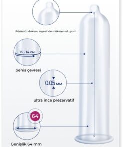 Alternative view of Mysize PRO Prezervatif - Alman Kalitesi - Ultra Ince - 10'lu - 64 Beden