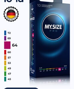 Mysize PRO Prezervatif - Alman Kalitesi - Ultra Ince - 10'lu - 64 Beden