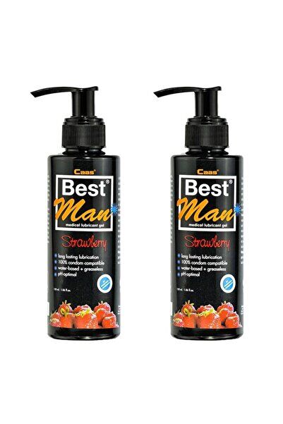 Best Man Bestman 150ml Çilek Aromalı Kayganlaştırıcı Ikili Set - Görsel 3