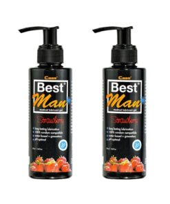 Best Man Bestman 150ml Çilek Aromalı Kayganlaştırıcı Ikili Set