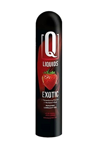 Q LIQUIDS Excotic 125 ml Kayganlaştırıcı Jel Çilek Aromalı - Görsel 3
