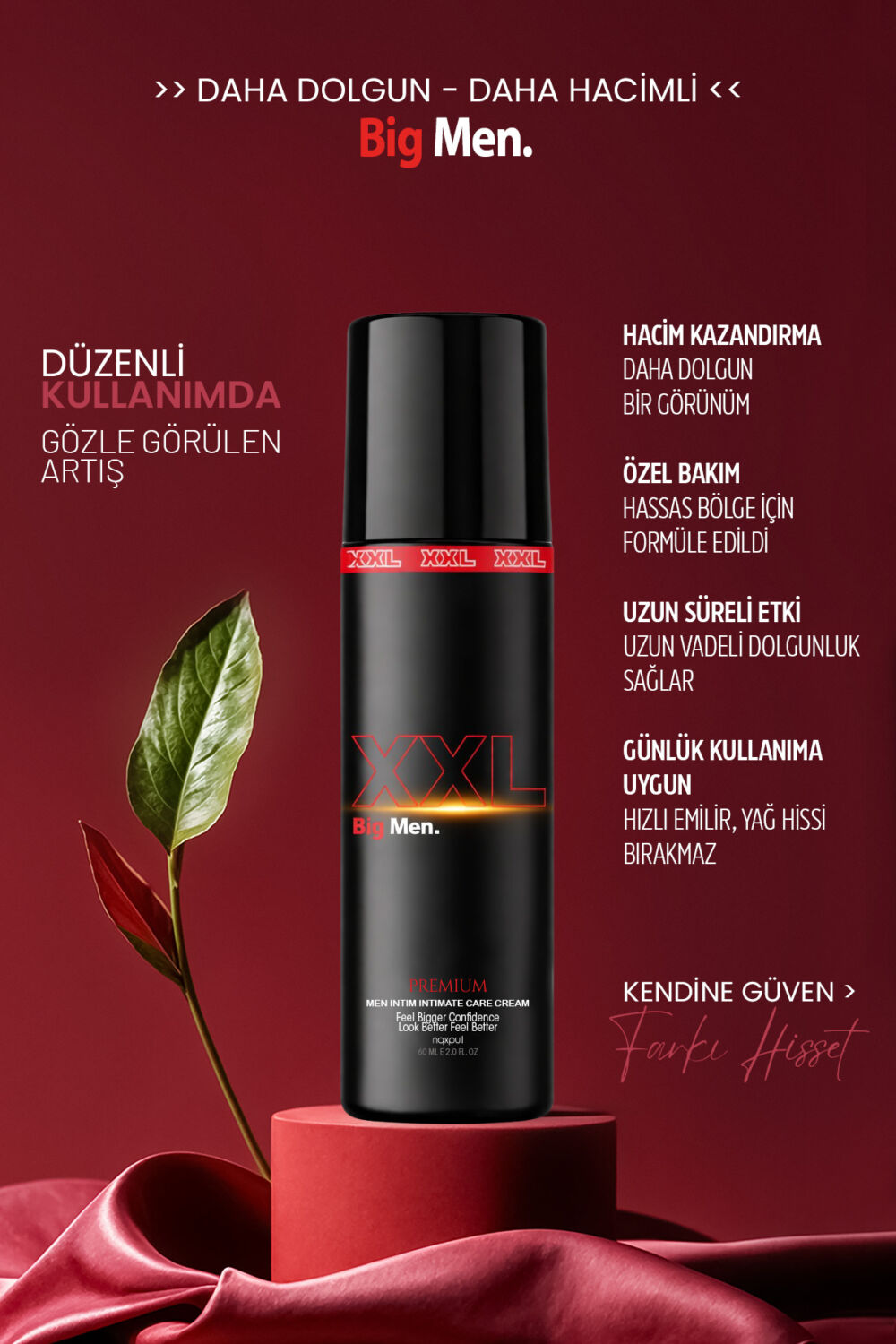 NQX PULL XXL BigMen Premium + Yogun Kayganlaştırıcı Su Bazlı Jel + PowerHub Erkekler İçin Uzun Deneyim Özel Sprey 3lü Set - Görsel 2