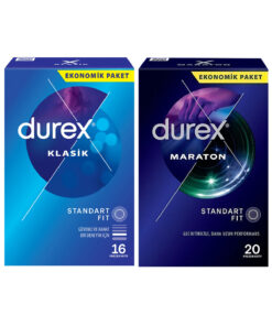 Durex Klasik Prezervatif 16'lı + Maraton Prezervatif 20'li