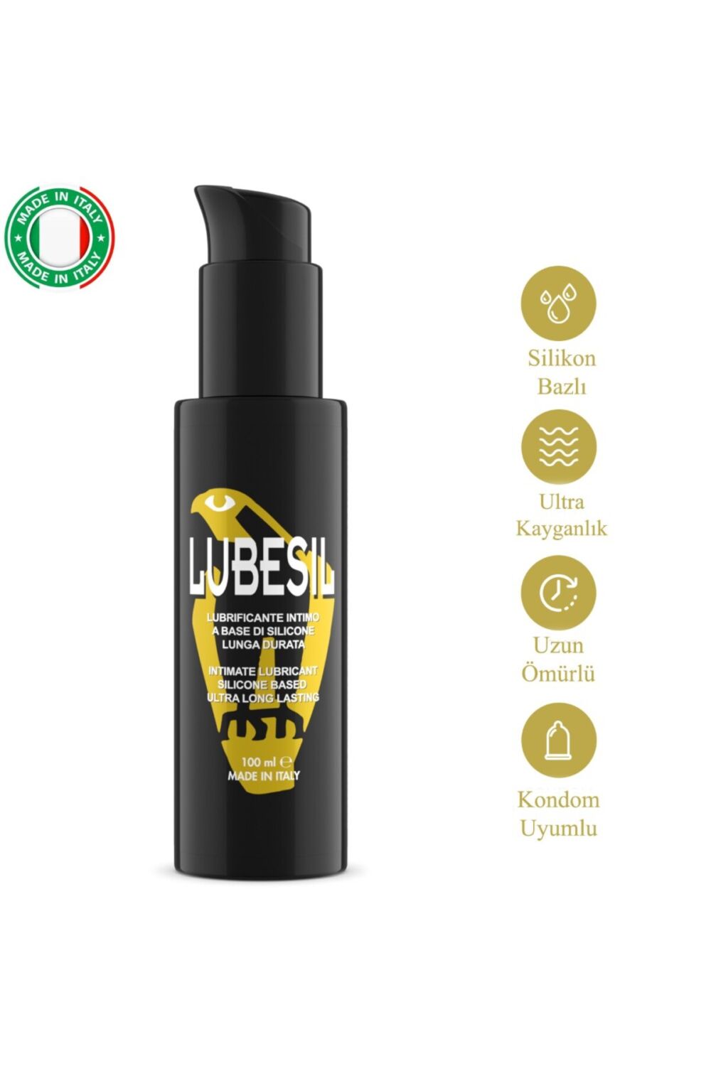 İntimateline Lubesil Premıum İtalyan Kalitesi Silikon Bazlı Ultra Uzun 100 Ml Kayganlaştırıcı Jel - Görsel 3